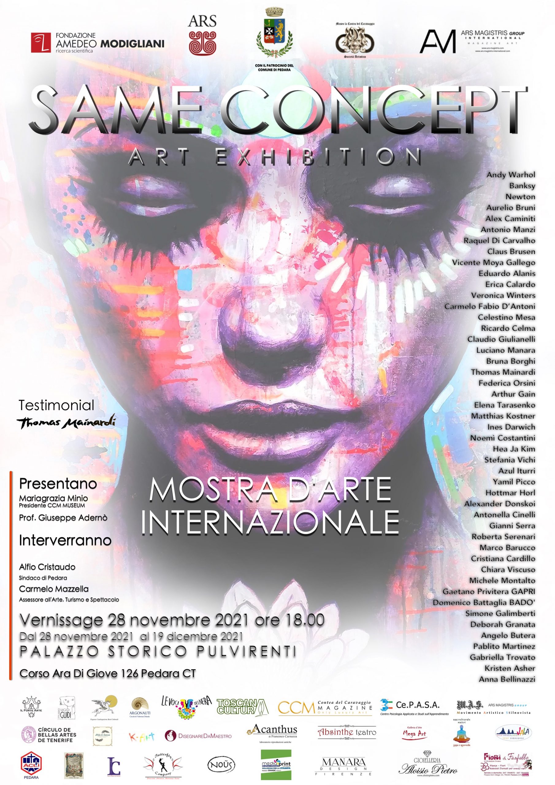 GRANDE SUCCESSO! SAME CONCEPT ART EXHIBITION – Palazzo Storico Pulvirenti – Pedara – Vernissage 28 novembre 2021 ore 18.00