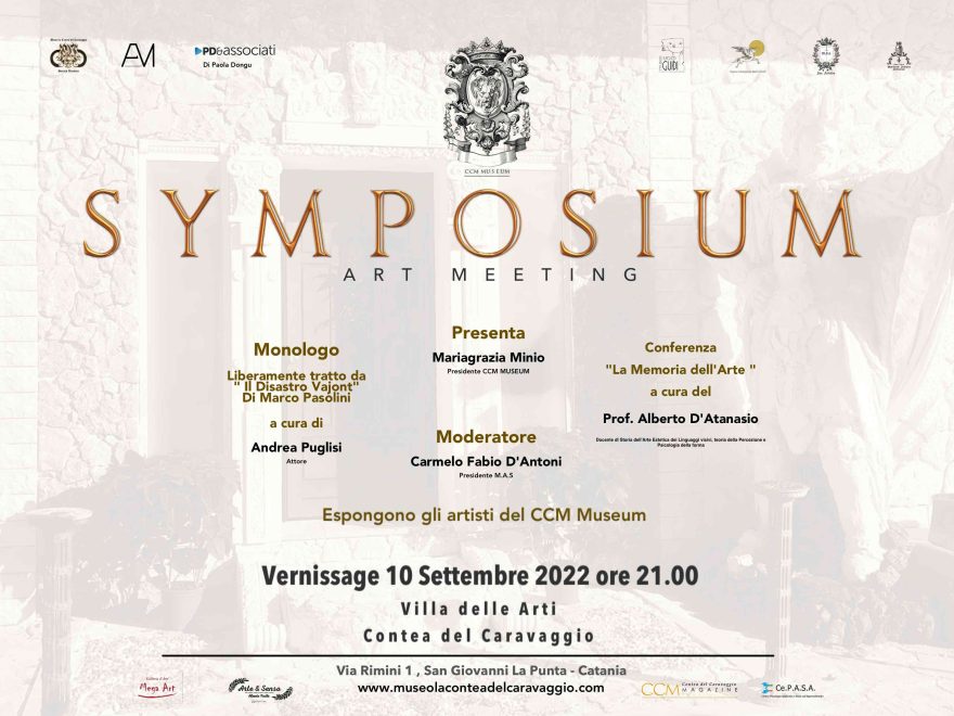 SYMPOSIUM – ART MEETING – Villa delle Arti Contea del Caravaggio – Sabato 10 settembre 2022 alle ore 21.00 